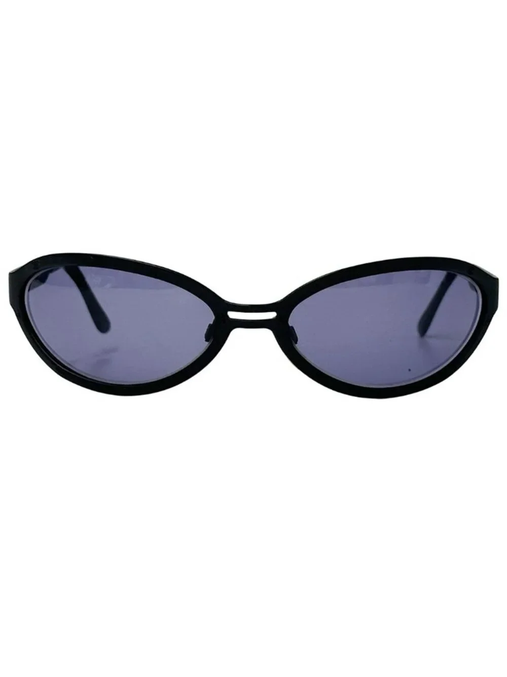 Chanel Sunglasses CC Logo Black Oval Eyewear
